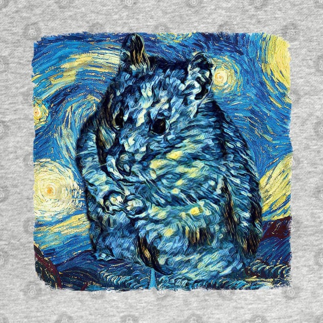 Hamster Van Gogh Style by todos